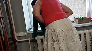 We got caught masturbating in skirts. Teacher joins with strapon for wet pussy orgasm!