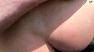 this sluts husband tied her to a tree for cheating so i fucked her wet pussy outdoors