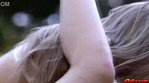 i mean scarlett sage and river fox kiss and grope in lush garden then eat pussy and face sit hot...