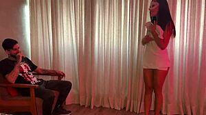 Amigo Do Meu Marido Me Comeu Antes Do Corno Chegar With Creampie In Tight Shaved Pussy And Cuckold Humiliation