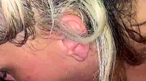 bbc mature deepthroat with blonde slut sucking