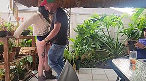 My neighbour shares his wife with me for fucking on weekends