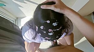 pov thai girl with beautiful ass fucked and creampied in homemade video