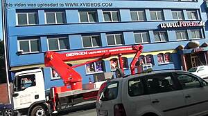 Tourist explores specific details of Pascha venue in Cologne Germany during European German trip part 2