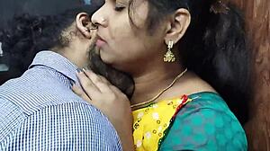 Desi lovers share deep kisses while he fingers her wet pussy and licks it intensely in a hot bedroom romance