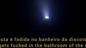 Oh man, this girl gets fucked in a bar bathroom by some stranger... wild stuff.