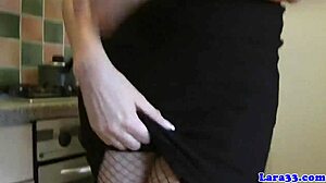 caught masturbating in boots and fishnets, i fuck the patrol cop in cowgirl riding