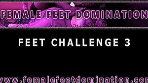 Stinky feet challenge gets intense with Susy Blue and Laura Schwarz dominating in pantyhose humiliation. Barefoot game trailer shows fetish fun! 👣