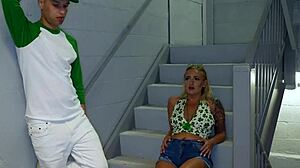 Stepbrother and Stepsister SNEAK OUT from Family PARTY for SEX