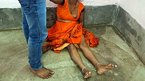 Indian hot bhabhi enjoys passionate sex with tailor master! Her moans fill the room during hairy pussy licking!