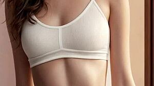 Hey, check out these cute and sweet lingerie models posing in panties and underwear. They're barefoot and super adorable! 😍👙