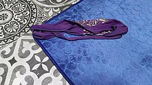 The smell of your stepmoms panties drives you crazy and she likes it