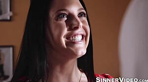 Horny jay smooth gets ridden sideways by hot big tits angela white in passionate cunilingus session