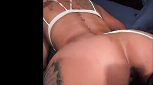 Black Cock Pounds Big Ass In Lingerie After Losing Bet