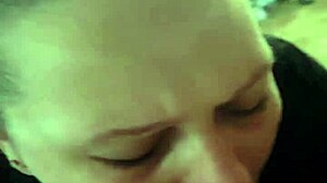 Best blowjob ever from this blonde milf slut wife.