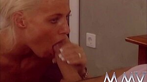 Blonde redhead harlots taking huge interracial monster cocks with blowjobs cumshots!