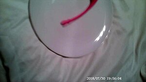 my real stepmom on hidden cam with her lush ohmibod going wild to orgasm!!