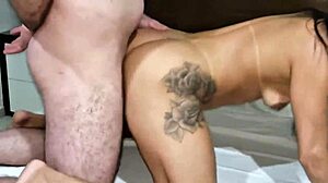 In this homemade video, latina milf with big clit and pussy adores getting assfucked hard.