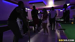 Interracial Gangbang Featuring Anal Slut Amara Romani Taking Big Black Cocks in Double Penetration