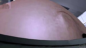 Brunette Takes Pills For Belly Inflation In A Subtle Scene With Ass And Belly Focus