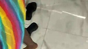 fucked my pretty latina landlord wife doggystyle in elevator, fingering her wet squirting pussy