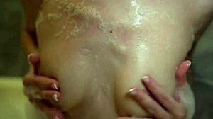 Blonde teen with tattoo gives blowjob in pov. Her tight wet pussy gets fun while no one sees.