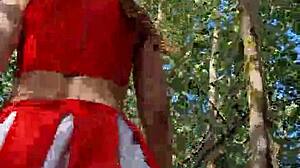 Whoa! Dive Into ASMR Seashore Forest Barefoot Walking With Waves And Forest Sounds Plus Upskirt Thrills!