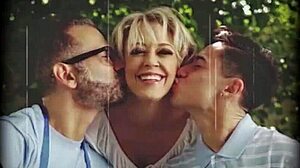 My foster teen Jazmin Luv, a young brunette with big tits, rides my cock eagerly after a blowjob in this old man daddy fantasy.