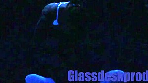 Scarlett Johnson, let's do that blacklight sex with creampie and rough fetish play.