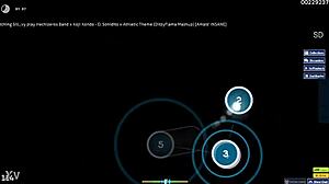 just casual osu standard play blending hechizeros band with koji kondo tracks like el sonidito and athletic theme in ditzyflama mashup on amats insane level