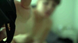 Curvy solo stepdaughter roleplays catching you sniffing her tight panties in taboo joi fantasy