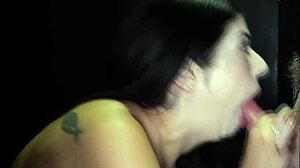 Oh Wow, Anna's Fantastic Gloryhole Job Drains 10 Cumshots Straight Into Her Mouth!