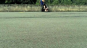 This hot chubby girl got bent over and fucked doggystyle in public street view.
