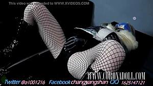 Why wrap yourself in leather catsuit nylon plastic for self-bondage mummification with heels?