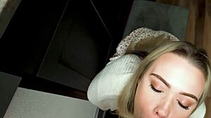 Stepdaughter Obediently Fucks and Thanks Her Horny Daddy in Hardcore Pov