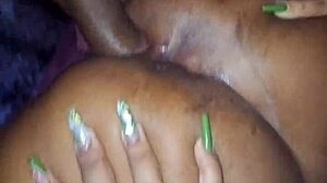 Did this young mulata Marybombom just take a huge creampie load in her tight pussy?