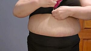 Horny Becca dives into solo dildo play with her big tits bouncing