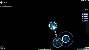just casual osu standard play blending hechizeros band with koji kondo tracks like el sonidito and athletic theme in ditzyflama mashup on amats insane level
