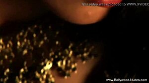 Indian Dancer Performs Erotic Brunette Dance With Asian Teasing In Nude Softcore