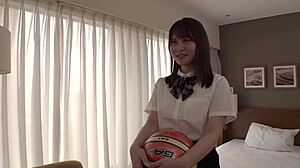 Part1 I came to help my brother but this cute japanese teen 18+ with natural tits got hardcore homemade blowjob and cumshot... oops, ended up with creampie!