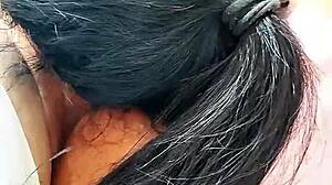 blonde amateur gives pov handjob and sucking oral on big cock in homemade bed play