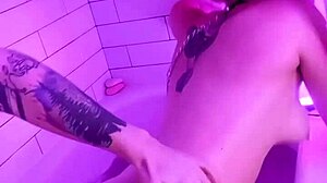 Roommate spies my huge cock and turns into dripping submissive slut fast