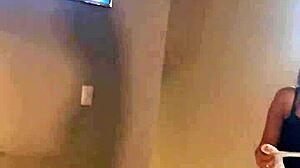 Preparing new content with my redhead latina girl for public outdoor viewing.