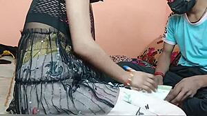 Indian village student fucks big tits teacher with big cock in hardcore homemade anal on ranch.