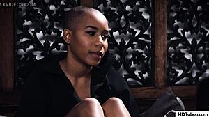 curvy ebony katrina jade teams up with jenna foxx for ffm threesome licking shaved pussy with lucas frost