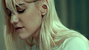 sexy horny lesbian blondes lena paul and sinn sage started massaging their big boobs then dove into licking wet pussy for intense orgasm