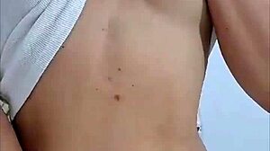 Blonde Colombian milf masturbates with cucumber for anal and pussy double penetration squirting