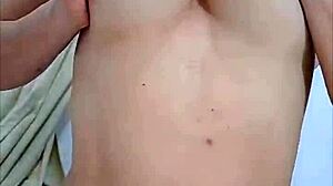 Blonde Colombian milf masturbates with cucumber for anal and pussy double penetration squirting