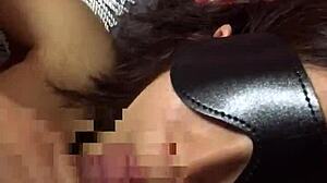 Ntr Blindfold Training Erotic Young Wife Licks And Sucks Single Guy With Tongue In Fellatio Service!