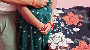 Indian virgin girl explores with her boyfriend, fingering her big clit and skinny legs